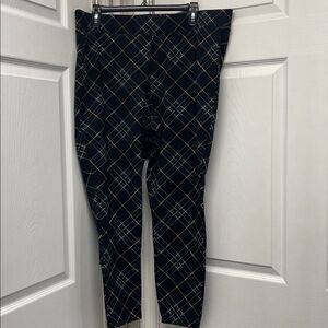 Torrid Black Plaid Leggings Size 3